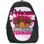 Veterinary Medicine T- Shirt Forget Princess Funny Veterinary Medicine Life Veterinarian T- Shirt Backpack Bag Front