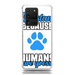 Veterinary Medicine T- Shirt Funny Veterinary Assistant Because Humans Are Gross Vet Med T- Shirt Samsung Galaxy S20 Ultra 6 9 Inch Tpu Uv Case by ZUXUMI