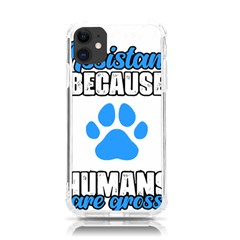 Veterinary Medicine T- Shirt Funny Veterinary Assistant Because Humans Are Gross Vet Med T- Shirt Iphone 11 Tpu Uv Print Case by ZUXUMI