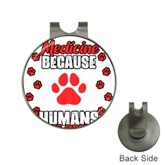 Veterinary Medicine T- Shirt Funny Veterinary Medicine Because Humans Are Gross Vet Med T- Shirt Hat Clips With Golf Markers by ZUXUMI