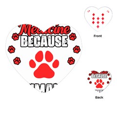 Veterinary Medicine T- Shirt Funny Veterinary Medicine Because Humans Are Gross Vet Med T- Shirt Playing Cards Single Design (heart) by ZUXUMI