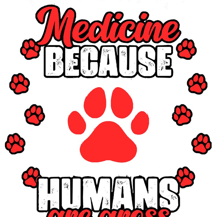 Veterinary Medicine T- Shirt Funny Veterinary Medicine Because Humans Are Gross Vet Med T- Shirt Play Mat (Rectangle)