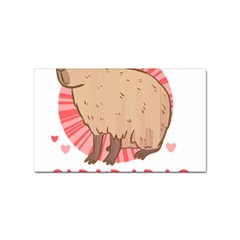 Capybara Love T- Shirt Just A Girl Who Loves Capybaras A Cute Design For Capybara Lovers T- Shirt Yoga Reflexion Pose T- Shirtyoga Reflexion Pose T- Shirt Sticker (rectangular) by hizuto