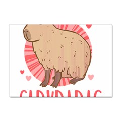 Capybara Love T- Shirt Just A Girl Who Loves Capybaras A Cute Design For Capybara Lovers T- Shirt Yoga Reflexion Pose T- Shirtyoga Reflexion Pose T- Shirt Sticker A4 (10 Pack) by hizuto