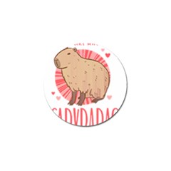 Capybara Love T- Shirt Just A Girl Who Loves Capybaras A Cute Design For Capybara Lovers T- Shirt Yoga Reflexion Pose T- Shirtyoga Reflexion Pose T- Shirt Golf Ball Marker (4 Pack) by hizuto