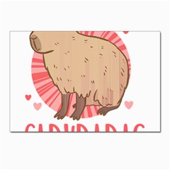 Capybara Love T- Shirt Just A Girl Who Loves Capybaras A Cute Design For Capybara Lovers T- Shirt Yoga Reflexion Pose T- Shirtyoga Reflexion Pose T- Shirt Postcard 4 x 6  (pkg Of 10) by hizuto