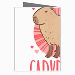 Capybara Love T- Shirt Just A Girl Who Loves Capybaras A Cute Design For Capybara Lovers T- Shirt Yoga Reflexion Pose T- Shirtyoga Reflexion Pose T- Shirt Greeting Card Right