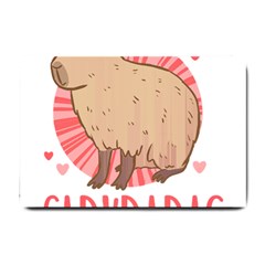 Capybara Love T- Shirt Just A Girl Who Loves Capybaras A Cute Design For Capybara Lovers T- Shirt Yoga Reflexion Pose T- Shirtyoga Reflexion Pose T- Shirt Small Doormat by hizuto