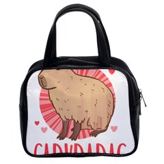 Capybara Love T- Shirt Just A Girl Who Loves Capybaras A Cute Design For Capybara Lovers T- Shirt Yoga Reflexion Pose T- Shirtyoga Reflexion Pose T- Shirt Classic Handbag (two Sides) by hizuto