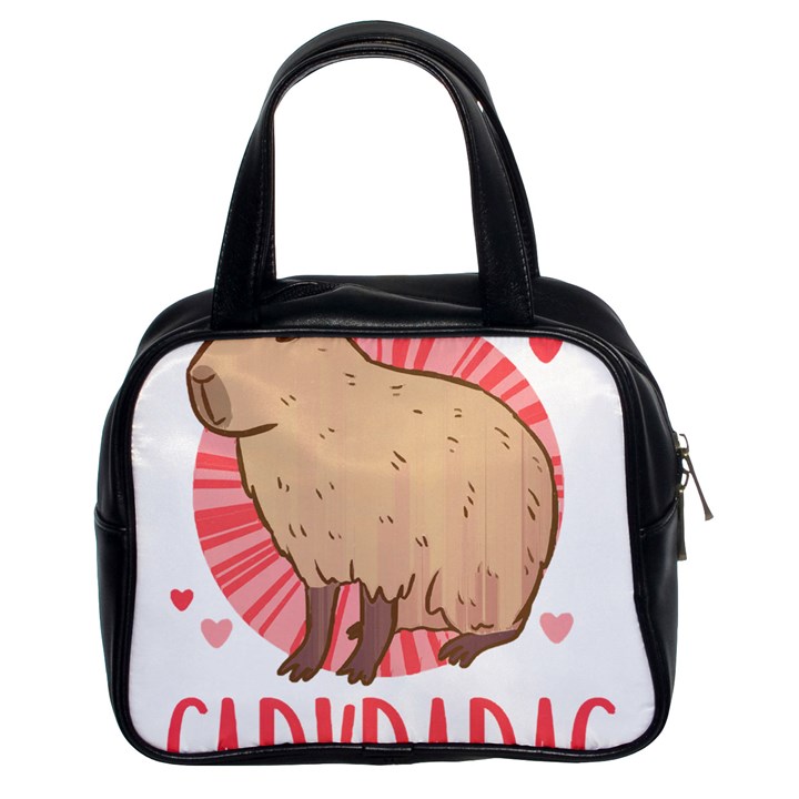 Capybara Love T- Shirt Just A Girl Who Loves Capybaras A Cute Design For Capybara Lovers T- Shirt Yoga Reflexion Pose T- Shirtyoga Reflexion Pose T- Shirt Classic Handbag (Two Sides)