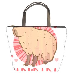 Capybara Love T- Shirt Just A Girl Who Loves Capybaras A Cute Design For Capybara Lovers T- Shirt Yoga Reflexion Pose T- Shirtyoga Reflexion Pose T- Shirt Bucket Bag by hizuto