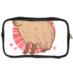 Capybara Love T- Shirt Just A Girl Who Loves Capybaras A Cute Design For Capybara Lovers T- Shirt Yoga Reflexion Pose T- Shirtyoga Reflexion Pose T- Shirt Toiletries Bag (one Side) by hizuto