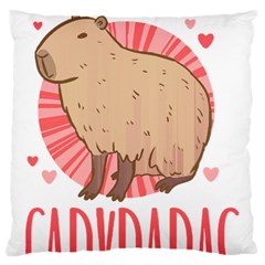 Capybara Love T- Shirt Just A Girl Who Loves Capybaras A Cute Design For Capybara Lovers T- Shirt Yoga Reflexion Pose T- Shirtyoga Reflexion Pose T- Shirt Large Cushion Case (one Side) by hizuto