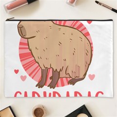 Capybara Love T- Shirt Just A Girl Who Loves Capybaras A Cute Design For Capybara Lovers T- Shirt Yoga Reflexion Pose T- Shirtyoga Reflexion Pose T- Shirt Cosmetic Bag (xxxl) by hizuto