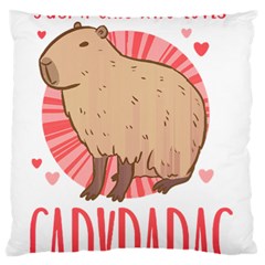 Capybara Love T- Shirt Just A Girl Who Loves Capybaras A Cute Design For Capybara Lovers T- Shirt Yoga Reflexion Pose T- Shirtyoga Reflexion Pose T- Shirt Standard Premium Plush Fleece Cushion Case (o by hizuto