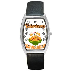 Veterinary Medicine T- Shirt Funny Will Give Veterinary Advice For Nachos Vet Med Worker T- Shirt Barrel Style Metal Watch by ZUXUMI