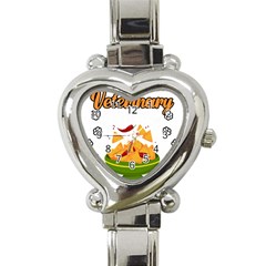 Veterinary Medicine T- Shirt Funny Will Give Veterinary Advice For Nachos Vet Med Worker T- Shirt Heart Italian Charm Watch by ZUXUMI