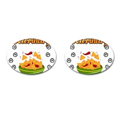 Veterinary Medicine T- Shirt Funny Will Give Veterinary Advice For Nachos Vet Med Worker T- Shirt Cufflinks (oval) by ZUXUMI