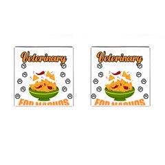 Veterinary Medicine T- Shirt Funny Will Give Veterinary Advice For Nachos Vet Med Worker T- Shirt Cufflinks (square) by ZUXUMI