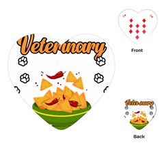 Veterinary Medicine T- Shirt Funny Will Give Veterinary Advice For Nachos Vet Med Worker T- Shirt Playing Cards Single Design (heart)