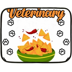 Veterinary Medicine T- Shirt Funny Will Give Veterinary Advice For Nachos Vet Med Worker T- Shirt Two Sides Fleece Blanket (mini)