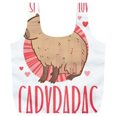 Capybara Love T- Shirt Just A Girl Who Loves Capybaras A Cute Design For Capybara Lovers T- Shirt Yoga Reflexion Pose T- Shirtyoga Reflexion Pose T- Shirt Full Print Recycle Bag (xxl) by hizuto