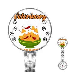 Veterinary Medicine T- Shirt Funny Will Give Veterinary Advice For Nachos Vet Med Worker T- Shirt Stainless Steel Nurses Watch by ZUXUMI