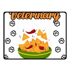 Veterinary Medicine T- Shirt Funny Will Give Veterinary Advice For Nachos Vet Med Worker T- Shirt Two Sides Fleece Blanket (small) by ZUXUMI