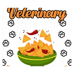 Veterinary Medicine T- Shirt Funny Will Give Veterinary Advice For Nachos Vet Med Worker T- Shirt Two Sides Premium Plush Fleece Blanket (small) by ZUXUMI