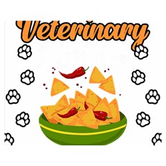 Veterinary Medicine T- Shirt Funny Will Give Veterinary Advice For Nachos Vet Med Worker T- Shirt Two Sides Premium Plush Fleece Blanket (medium) by ZUXUMI