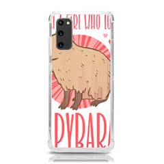 Capybara Love T- Shirt Just A Girl Who Loves Capybaras A Cute Design For Capybara Lovers T- Shirt Yoga Reflexion Pose T- Shirtyoga Reflexion Pose T- Shirt Samsung Galaxy S20 6 2 Inch Tpu Uv Case by hizuto