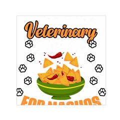 Veterinary Medicine T- Shirt Funny Will Give Veterinary Advice For Nachos Vet Med Worker T- Shirt Square Satin Scarf (30  X 30 ) by ZUXUMI