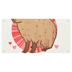 Capybara Love T- Shirt Just A Girl Who Loves Capybaras A Cute Design For Capybara Lovers T- Shirt Yoga Reflexion Pose T- Shirtyoga Reflexion Pose T- Shirt Banner And Sign 4  X 2  by hizuto