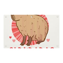 Capybara Love T- Shirt Just A Girl Who Loves Capybaras A Cute Design For Capybara Lovers T- Shirt Yoga Reflexion Pose T- Shirtyoga Reflexion Pose T- Shirt Banner And Sign 5  X 3  by hizuto