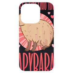 Capybara Love T- Shirt Just A Girl Who Loves Capybaras A Cute Design For Capybara Lovers T- Shirt Yoga Reflexion Pose T- Shirtyoga Reflexion Pose T- Shirt Iphone 14 Pro Black Uv Print Case by hizuto