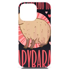 Capybara Love T- Shirt Just A Girl Who Loves Capybaras A Cute Design For Capybara Lovers T- Shirt Yoga Reflexion Pose T- Shirtyoga Reflexion Pose T- Shirt Iphone 14 Pro Max Black Uv Print Case by hizuto