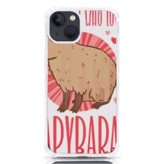 Capybara Love T- Shirt Just A Girl Who Loves Capybaras A Cute Design For Capybara Lovers T- Shirt Yoga Reflexion Pose T- Shirtyoga Reflexion Pose T- Shirt Iphone 13 Tpu Uv Print Case by hizuto