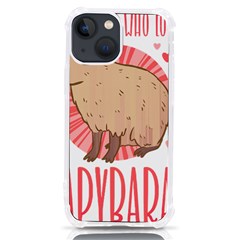 Capybara Love T- Shirt Just A Girl Who Loves Capybaras A Cute Design For Capybara Lovers T- Shirt Yoga Reflexion Pose T- Shirtyoga Reflexion Pose T- Shirt Iphone 13 Mini Tpu Uv Print Case by hizuto