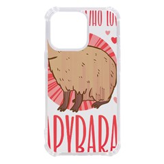 Capybara Love T- Shirt Just A Girl Who Loves Capybaras A Cute Design For Capybara Lovers T- Shirt Yoga Reflexion Pose T- Shirtyoga Reflexion Pose T- Shirt Iphone 13 Pro Tpu Uv Print Case by hizuto