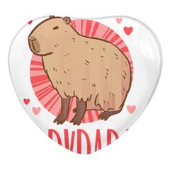 Capybara Love T- Shirt Just A Girl Who Loves Capybaras A Cute Design For Capybara Lovers T- Shirt Yoga Reflexion Pose T- Shirtyoga Reflexion Pose T- Shirt Heart Glass Fridge Magnet (4 Pack) by hizuto