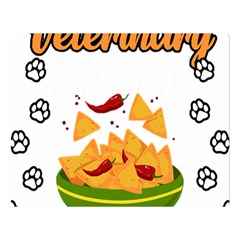 Veterinary Medicine T- Shirt Funny Will Give Veterinary Advice For Nachos Vet Med Worker T- Shirt Premium Plush Fleece Blanket (large) by ZUXUMI