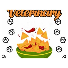 Veterinary Medicine T- Shirt Funny Will Give Veterinary Advice For Nachos Vet Med Worker T- Shirt Premium Plush Fleece Blanket (extra Small) by ZUXUMI