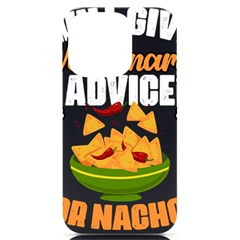 Veterinary Medicine T- Shirt Funny Will Give Veterinary Advice For Nachos Vet Med Worker T- Shirt Iphone 14 Pro Black Uv Print Case