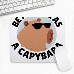 Capybara T- Shirt Be As Cool As A Capybara- A Cute Funny Capybara Wearing Sunglasses T- Shirt Yoga Reflexion Pose T- Shirtyoga Reflexion Pose T- Shirt Large Mousepad by hizuto