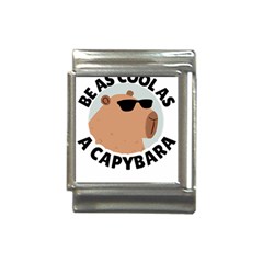 Capybara T- Shirt Be As Cool As A Capybara- A Cute Funny Capybara Wearing Sunglasses T- Shirt Yoga Reflexion Pose T- Shirtyoga Reflexion Pose T- Shirt Italian Charm (13mm) by hizuto