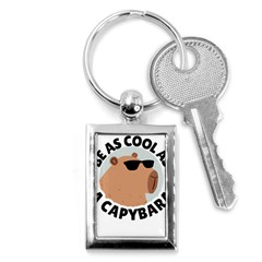 Capybara T- Shirt Be As Cool As A Capybara- A Cute Funny Capybara Wearing Sunglasses T- Shirt Yoga Reflexion Pose T- Shirtyoga Reflexion Pose T- Shirt Key Chain (rectangle) by hizuto