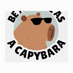 Capybara T- Shirt Be As Cool As A Capybara- A Cute Funny Capybara Wearing Sunglasses T- Shirt Yoga Reflexion Pose T- Shirtyoga Reflexion Pose T- Shirt Small Glasses Cloth by hizuto