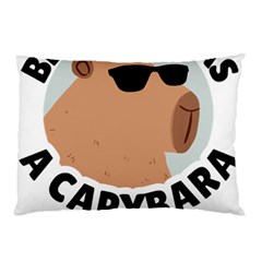 Capybara T- Shirt Be As Cool As A Capybara- A Cute Funny Capybara Wearing Sunglasses T- Shirt Yoga Reflexion Pose T- Shirtyoga Reflexion Pose T- Shirt Pillow Case by hizuto