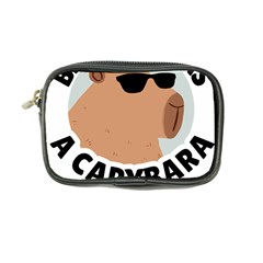 Capybara T- Shirt Be As Cool As A Capybara- A Cute Funny Capybara Wearing Sunglasses T- Shirt Yoga Reflexion Pose T- Shirtyoga Reflexion Pose T- Shirt Coin Purse by hizuto