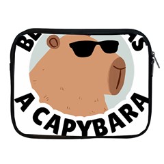 Capybara T- Shirt Be As Cool As A Capybara- A Cute Funny Capybara Wearing Sunglasses T- Shirt Yoga Reflexion Pose T- Shirtyoga Reflexion Pose T- Shirt Apple Ipad 2/3/4 Zipper Cases by hizuto